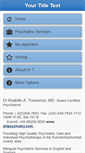 Mobile Screenshot of drtpsychiatry.com